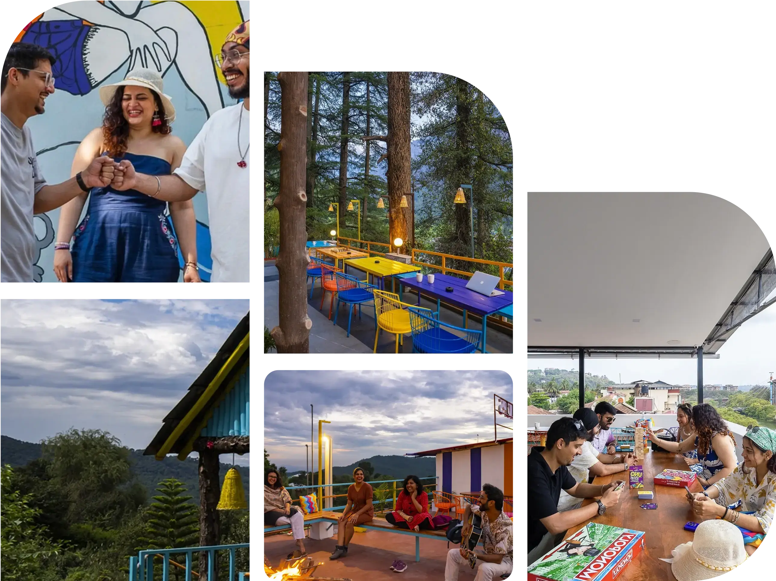 Modern coliving space near Bangalore, HSR Layout, Delhi, and Gurgaon with 24/7 food and social common areas